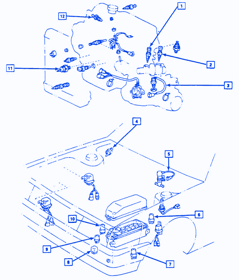 Chevrolet Camaro Z28 1996 Front Electrical Circuit Wiring Diagram