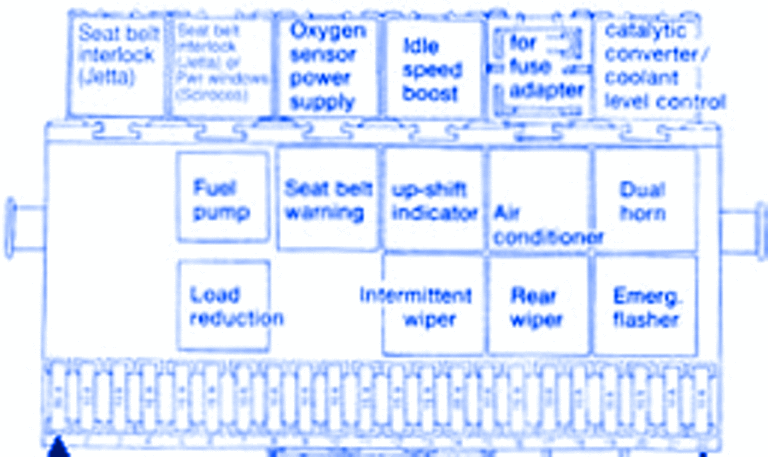 Chevy Optra LT 2004 Front Fuse Box/Block Circuit Breaker Diagram
