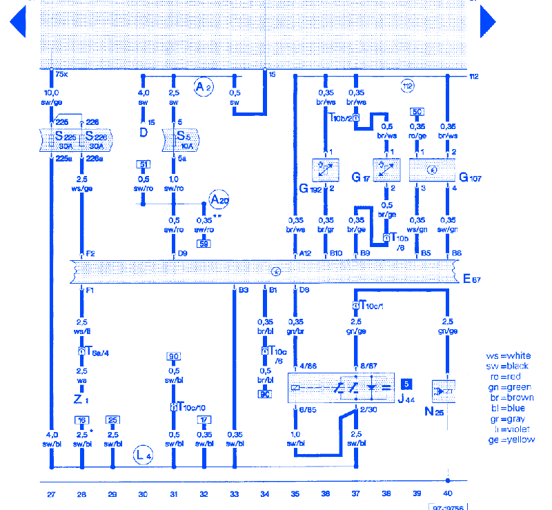 Audi A6 2001 Wiring Electrical Circuit Wiring Diagram