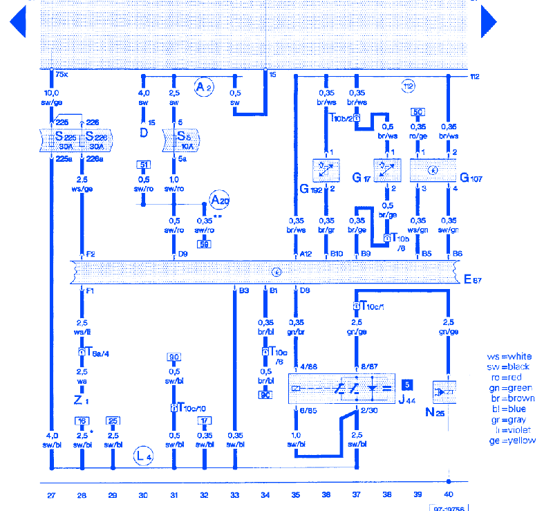 Audi A6 2001 Wiring Electrical Circuit Wiring Diagram - CarFuseBox