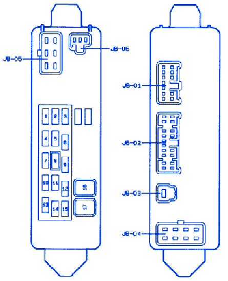 Mazda Atenza 2006 Fuse Box/Block Circuit Breaker Diagram - CarFuseBox