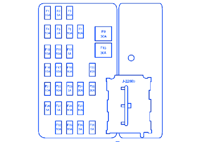 Mazda BT-50 Engine 2012 Fuse Box/Block Circuit Breaker Diagram - CarFuseBox