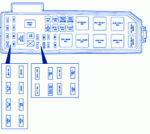 Ford Escape 2008 Under The Hood Fuse Box/Block Circuit Breaker Diagram