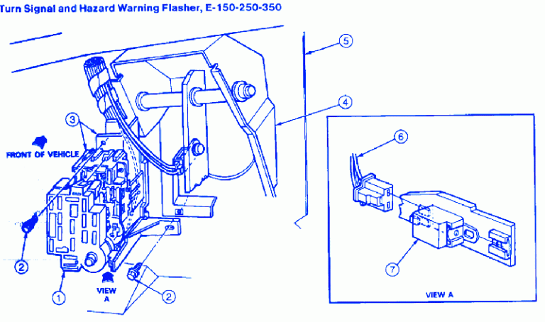 Ford FT900 1994 Front Fuse Box/Block Circuit Breaker Diagram - CarFuseBox