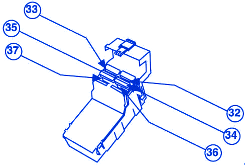 Iran khodro Arisun Engine Compartment Fuse Box / Block Circuit Breaker Diagram
