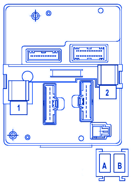 Renault Scenic 1996 Passenger Compartment Relay Fuse Box / Block Circuit Breaker Diagram