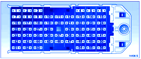 Fuse Box Diagram Opel/Vauxhall Meriva A (2003-2010)