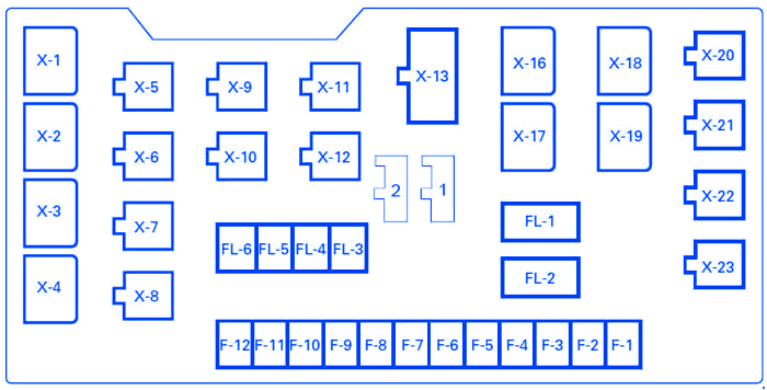 Vauxhall Monterey  Engine Compartment Fuse Box / Block Circuit Breaker