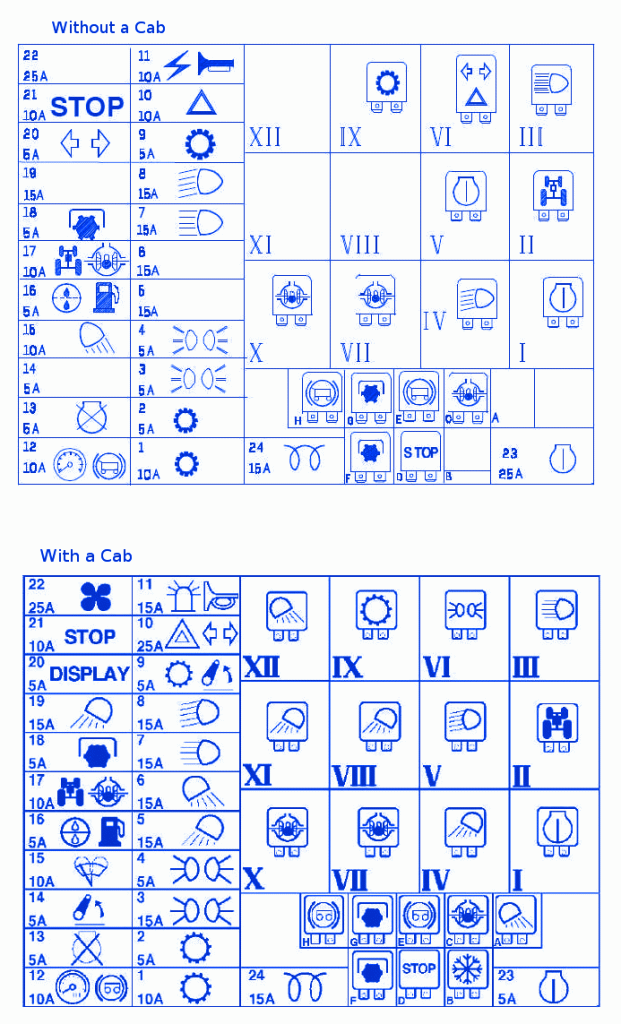 New Holland TL70 Fuse Box / Block Circuit Breaker Diagram