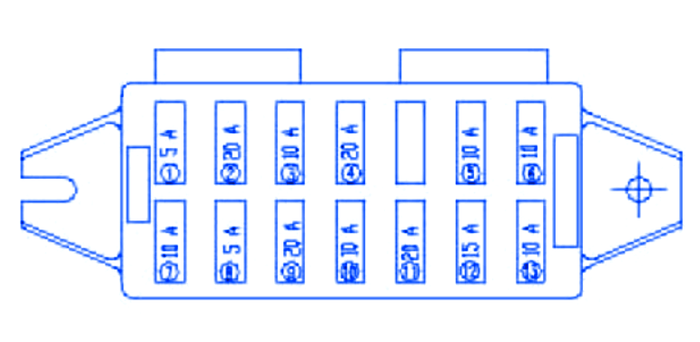Yuchai YC25-8 Panel Fuse Box / Block Circuit Breaker